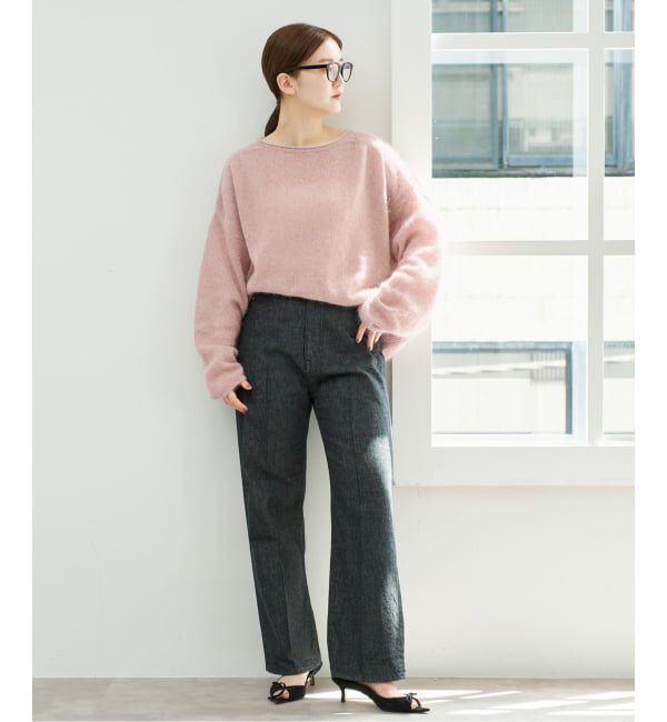 IENA「《予約/一部店舗限定》シルクモヘヤミックス ワイドプルオーバー」|ニット・セーター|