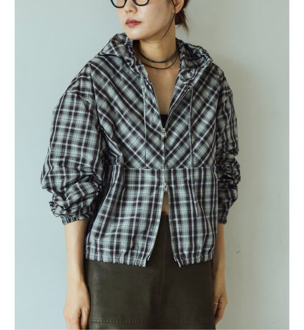IENA LA BOUCLE「IENA LA BOUCLE ハイカウントチェックタフタブルゾン」|その他|
