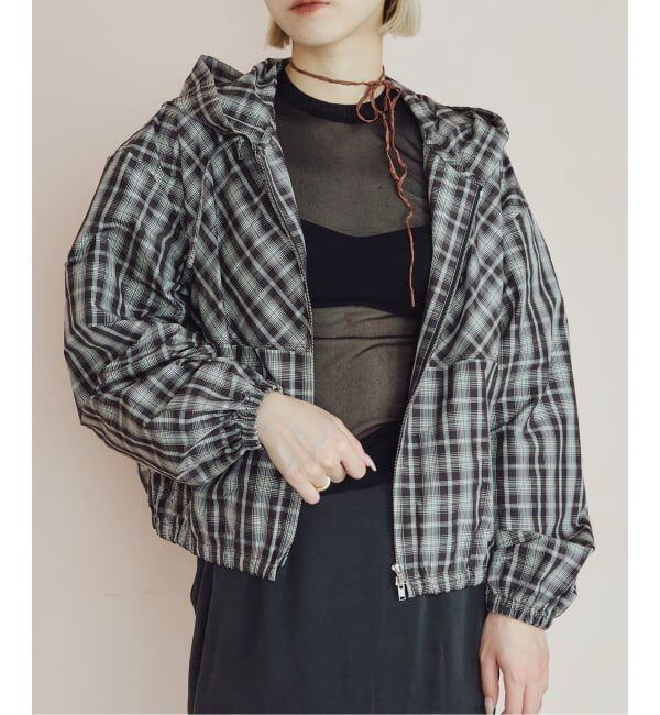 IENA LA BOUCLE「IENA LA BOUCLE ハイカウントチェックタフタブルゾン」|その他|