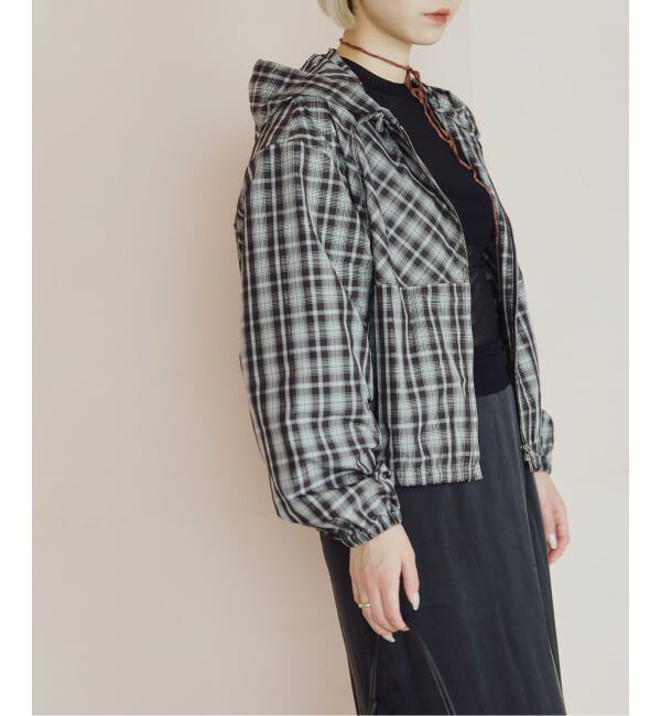 IENA LA BOUCLE「IENA LA BOUCLE ハイカウントチェックタフタブルゾン」|その他|