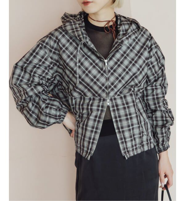 IENA LA BOUCLE「IENA LA BOUCLE ハイカウントチェックタフタブルゾン」|その他|