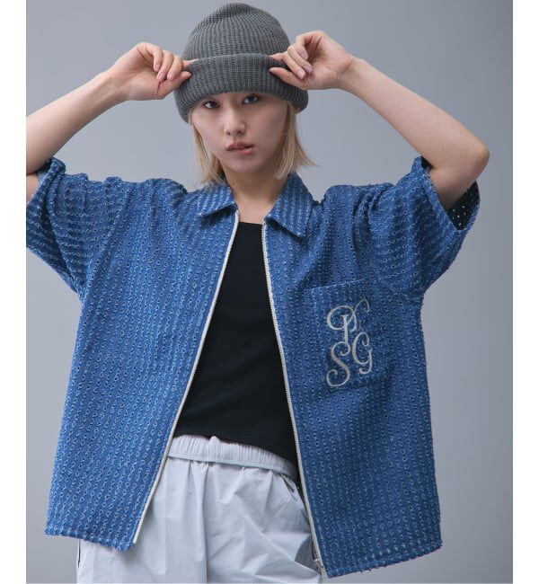 Paris Saint-Germain「【Paris Saint-Germain / パリ・サン＝ジェルマン】JP Denim Zip Shirts」|シャツ・ブラウス|