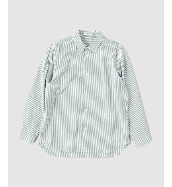 EDIFICE「ATON（エイトン） WASHER BROAD STANDARD SHIRT」|シャツ・ブラウス|グリーン