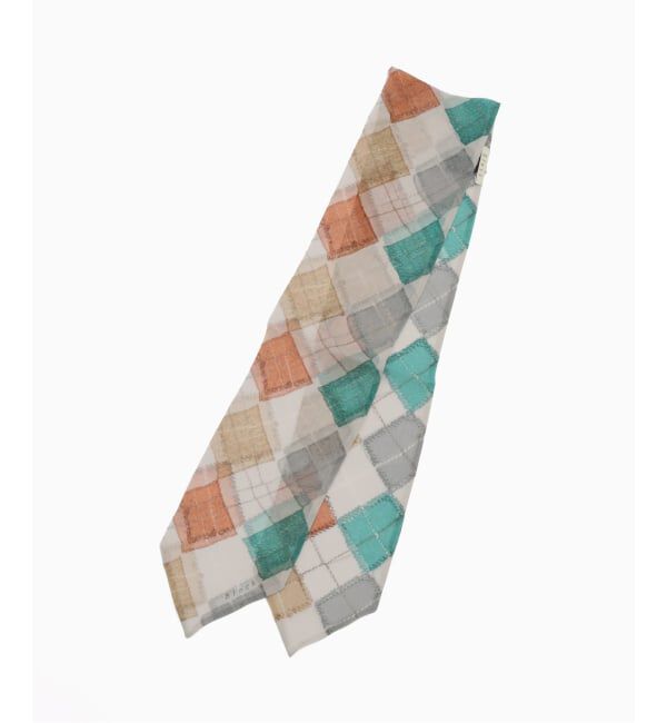EDIFICE「BLECK（ブレック）別注 Argyle Reverse Scarf」|バンダナ・スカーフ|グレーB