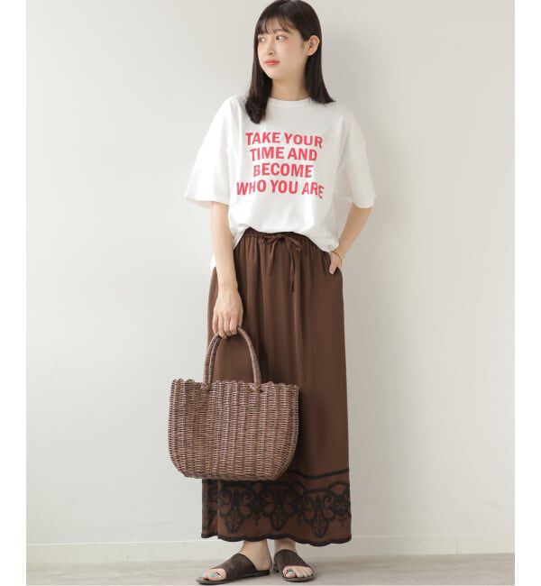 JOURNAL STANDARD relume「サテンエンブロイダリースカート」|スカート|