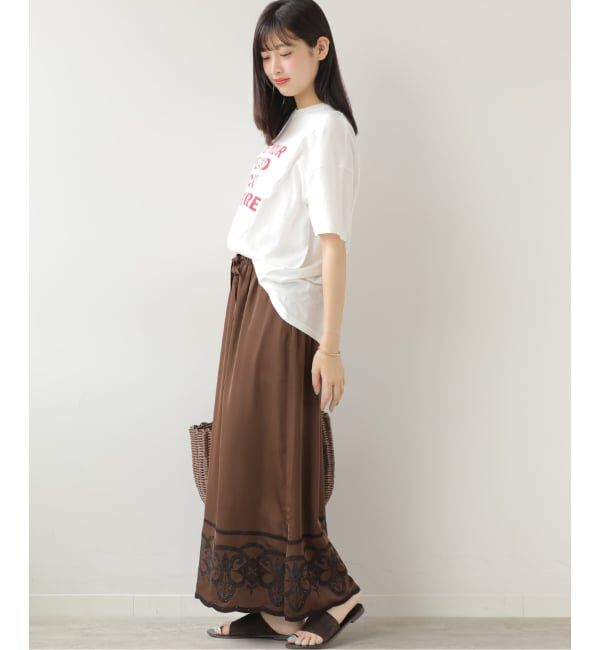JOURNAL STANDARD relume「サテンエンブロイダリースカート」|スカート|
