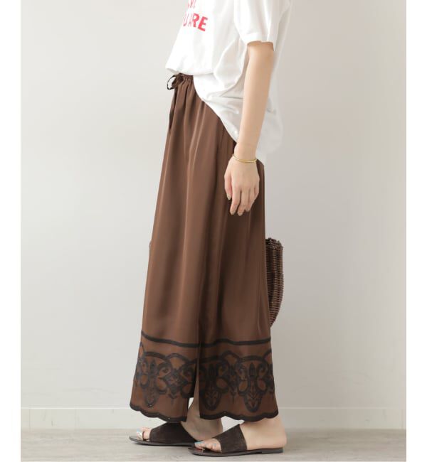 JOURNAL STANDARD relume「サテンエンブロイダリースカート」|スカート|