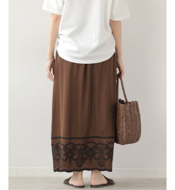 JOURNAL STANDARD relume「サテンエンブロイダリースカート」|スカート|