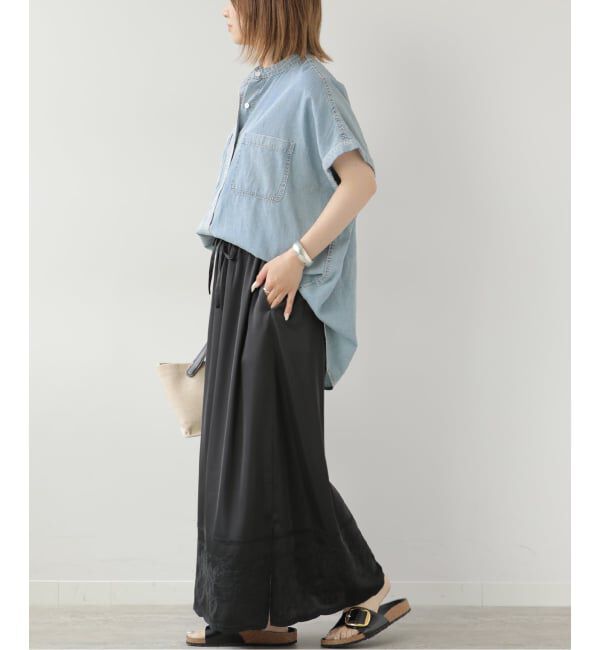 JOURNAL STANDARD relume「サテンエンブロイダリースカート」|スカート|