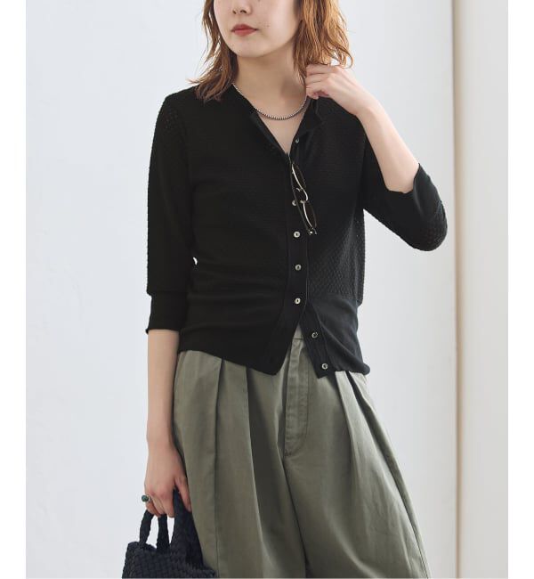 journal standard L'essage「コットンメッシュカーディガン」|カーディガン|