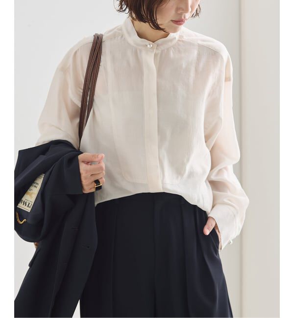 journal standard L'essage「パールボタンドレスシャツ」|シャツ・ブラウス|