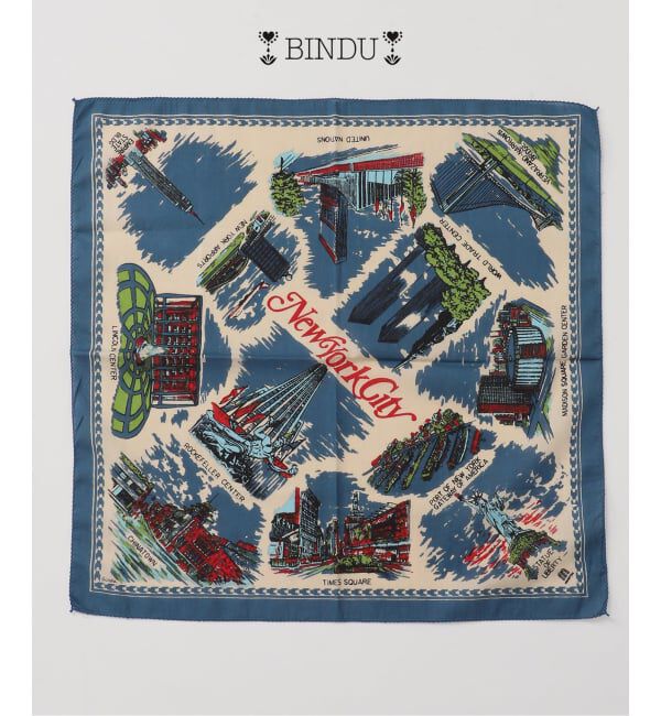 JOURNAL STANDARD relume「BINDU / ビンドゥー マップ バンダナ」|バンダナ・スカーフ|ブルー A