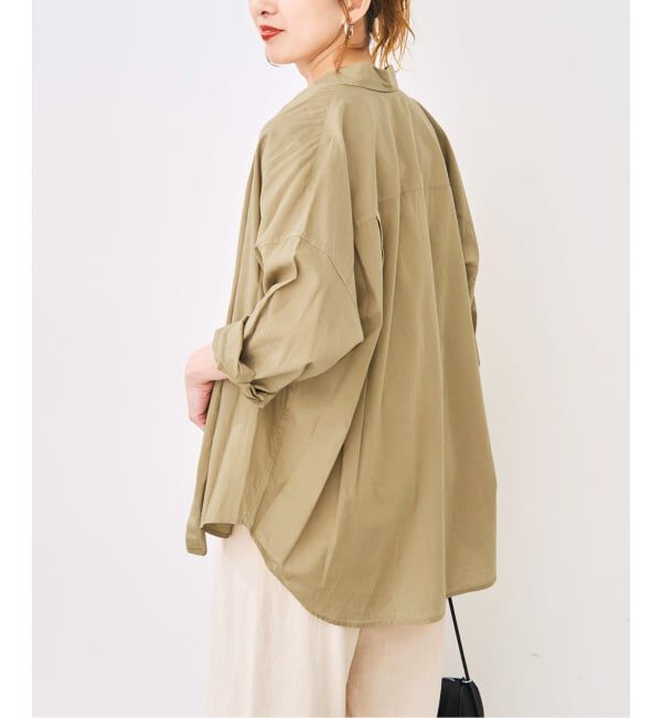 Spick and Span「《追加》ガーメントダイカシュクールシャツ」|シャツ・ブラウス|