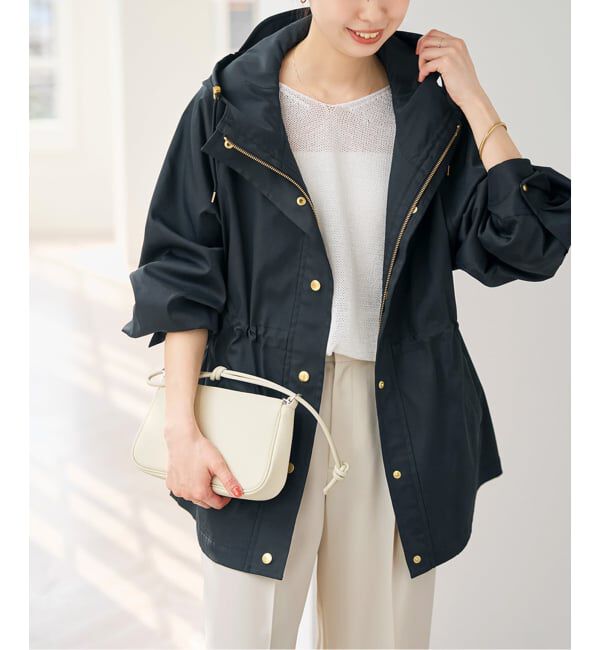 Spick and Span「撥水ツイルフーディーブルゾン」|その他|