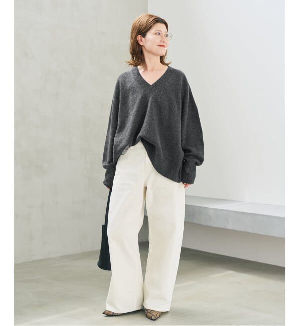 Spick and Span「《予約》クーマラムVネックプルオーバー」|ニット・セーター|