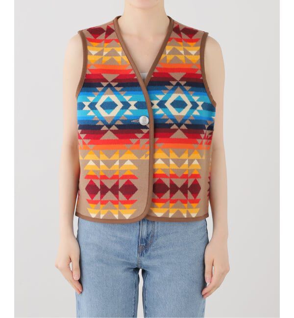 FRAMeWORK「PENDLETON / ペンドルトン 別注BLANKET VEST」|ダウンベスト・ベスト|