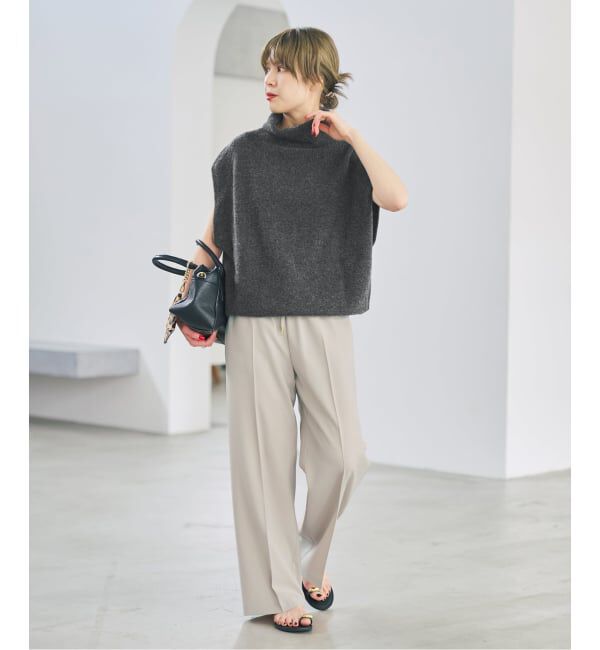 Spick and Span「《WEB限定 / 追加予約》オフタートルニットベスト」|ベスト・ジレ|