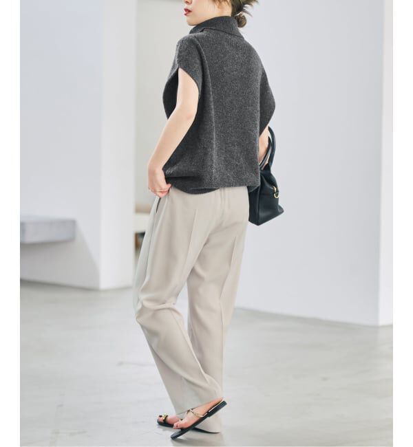 Spick and Span「《WEB限定 / 追加予約》オフタートルニットベスト」|ベスト・ジレ|