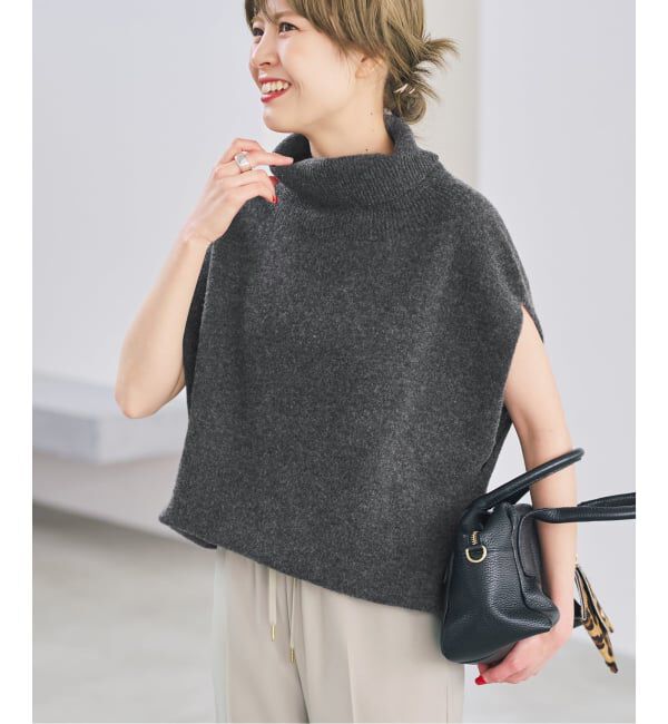 Spick and Span「《WEB限定 / 追加予約》オフタートルニットベスト」|ベスト・ジレ|