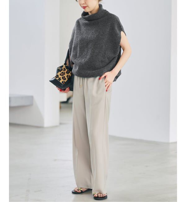 Spick and Span「《WEB限定 / 追加予約》オフタートルニットベスト」|ベスト・ジレ|