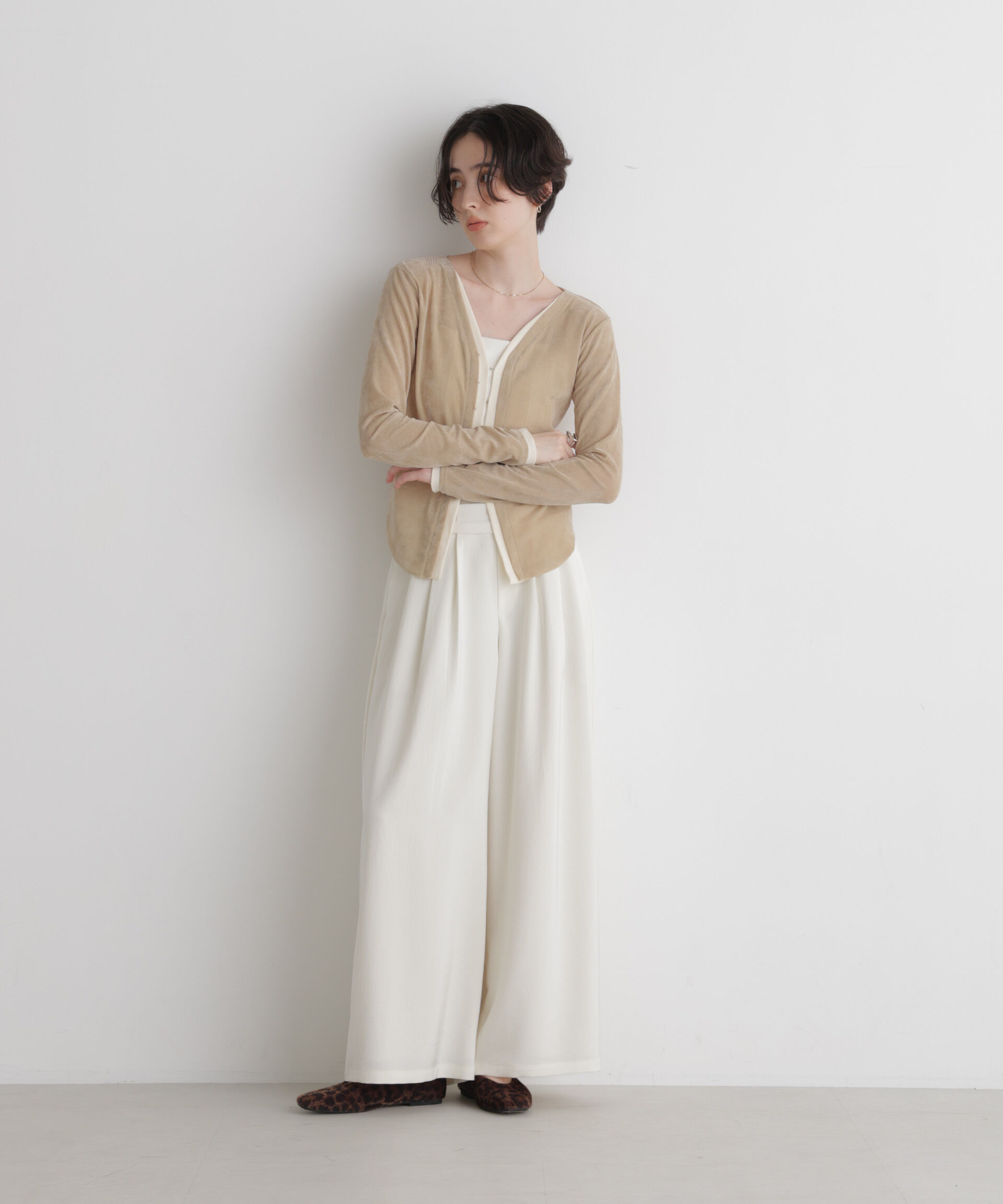 NANO universe「Robert P. Miller/別注 フロッキーメッシュカーデ」|Tシャツ・カットソー|