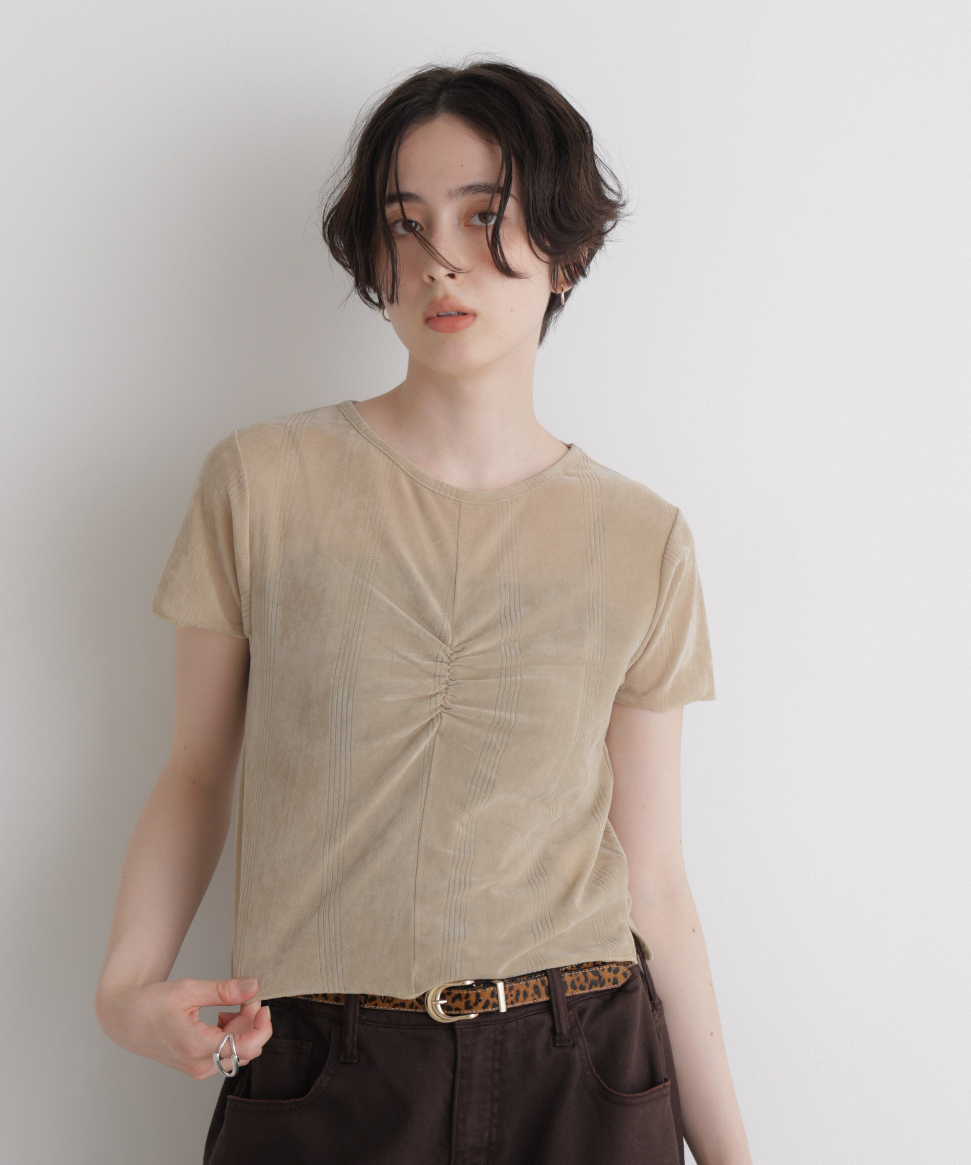 NANO universe「Robert P. Miller/別注 フロッキーメッシュT」|Tシャツ・カットソー|