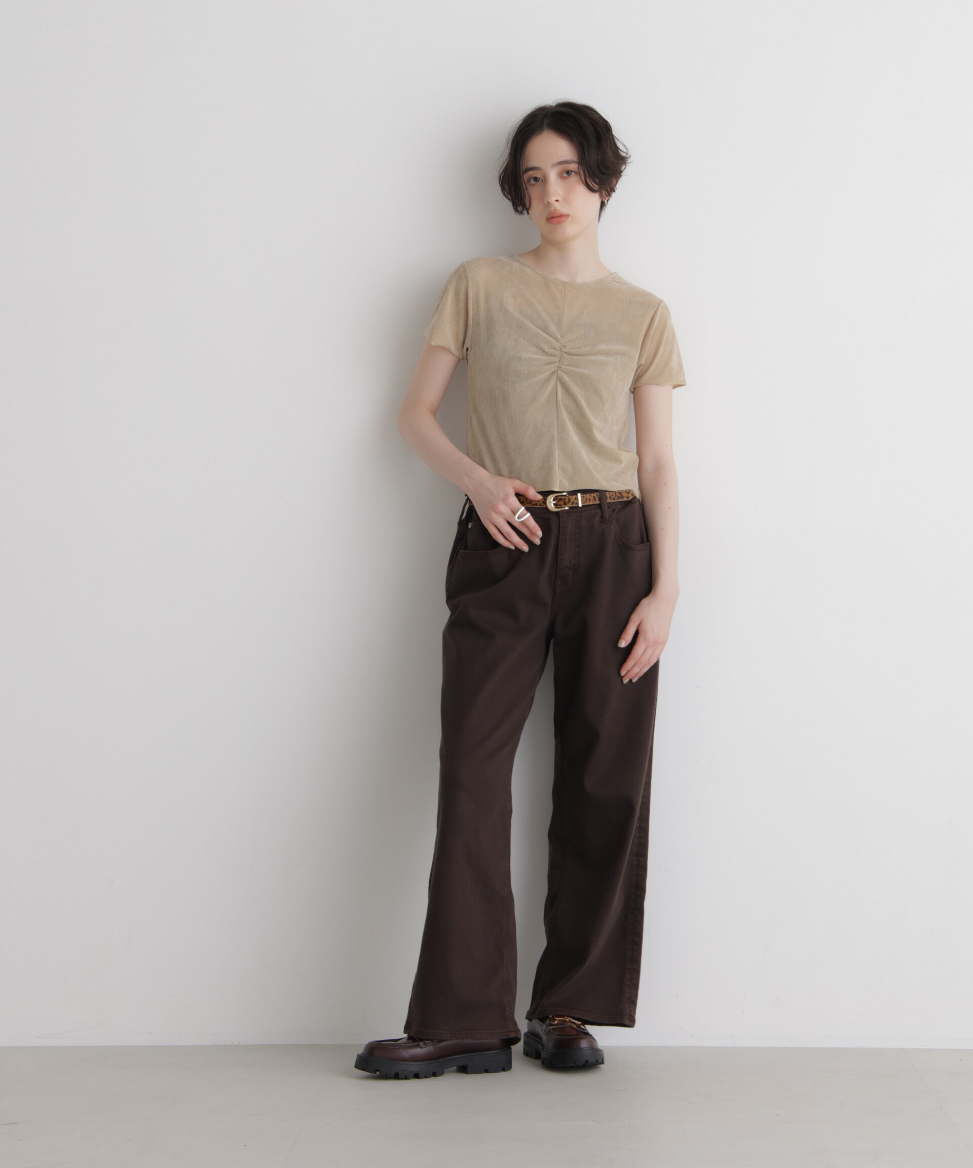 NANO universe「Robert P. Miller/別注 フロッキーメッシュT」|Tシャツ・カットソー|