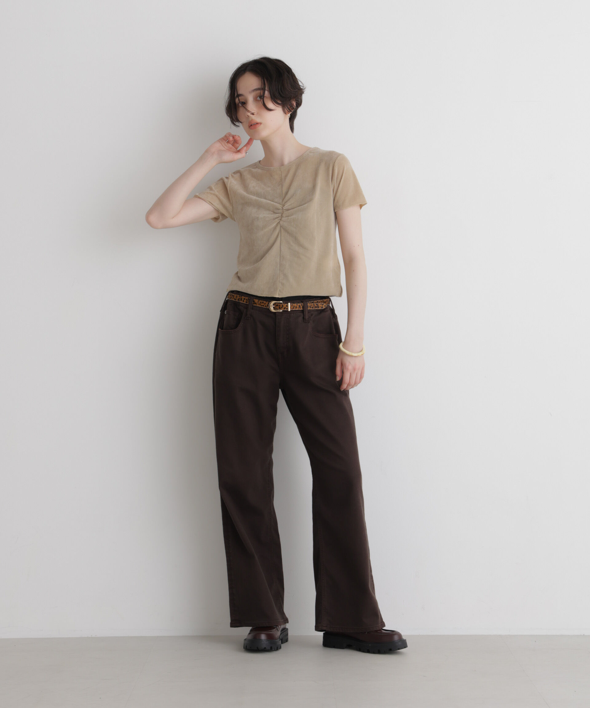 NANO universe「Robert P. Miller/別注 フロッキーメッシュT」|Tシャツ・カットソー|