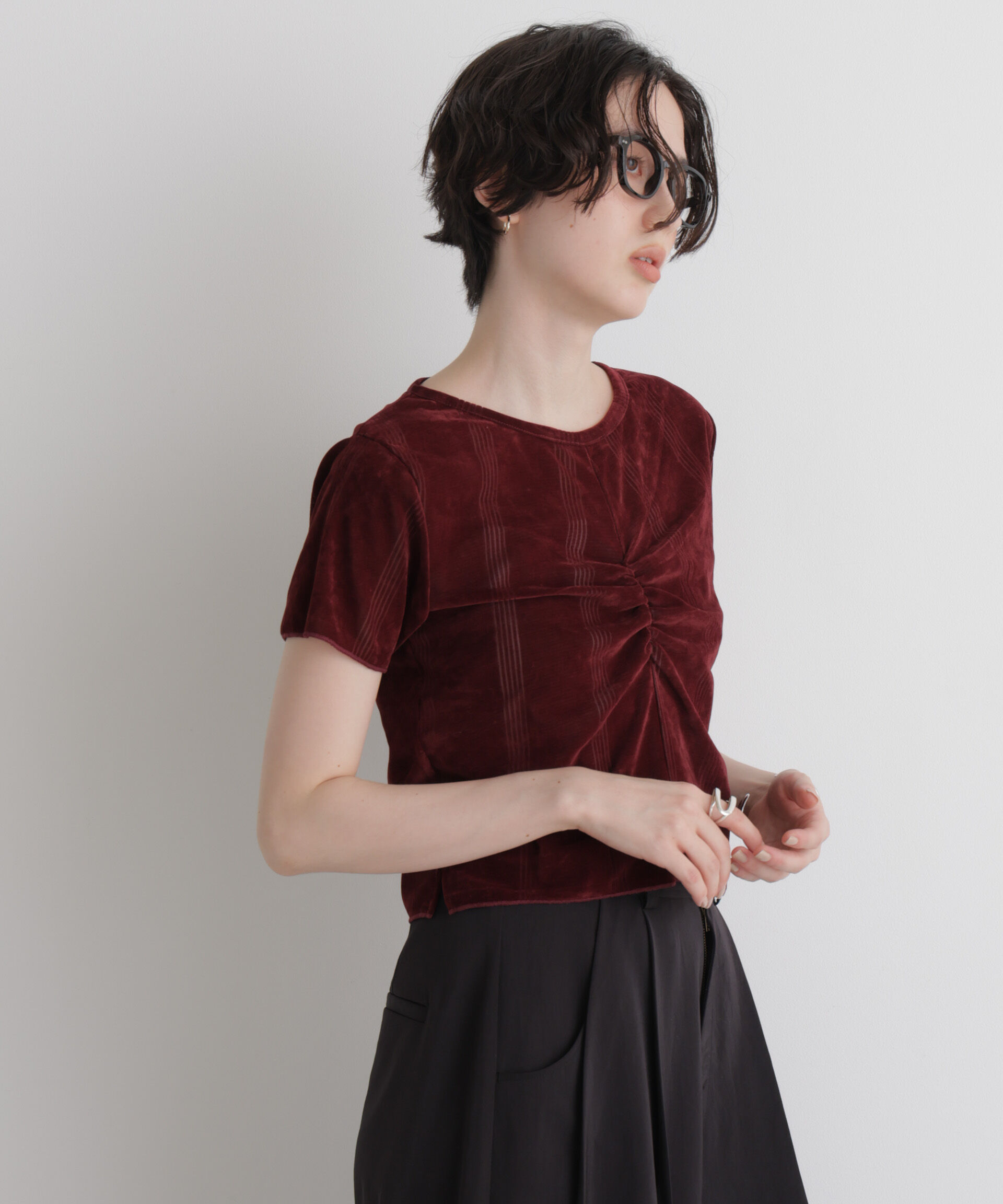 NANO universe「Robert P. Miller/別注 フロッキーメッシュT」|Tシャツ・カットソー|