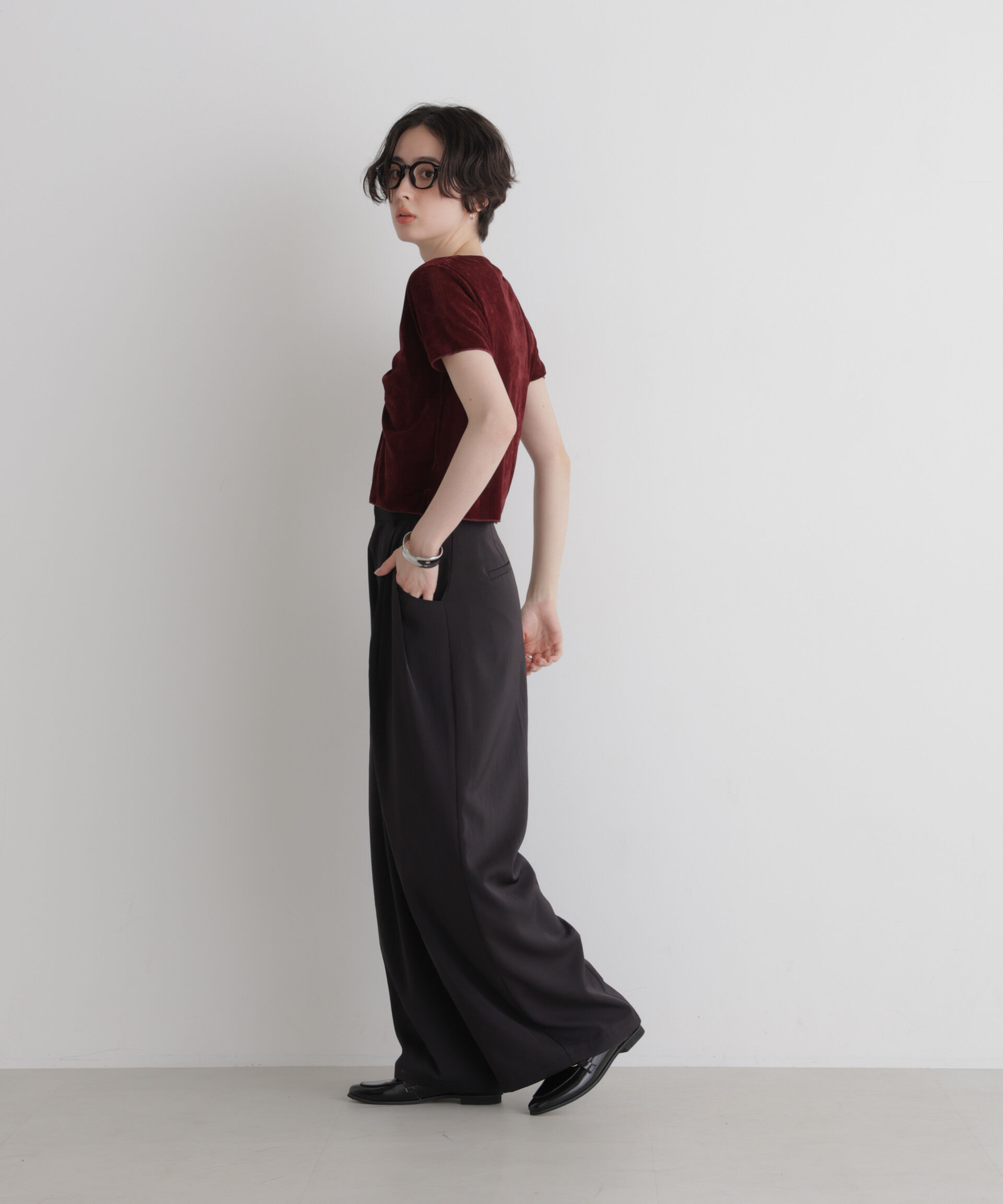 NANO universe「Robert P. Miller/別注 フロッキーメッシュT」|Tシャツ・カットソー|