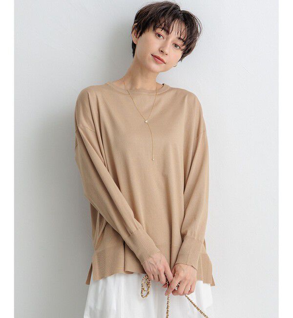 23区「【洗える】オータムシャイニー  ニット」|ニット・セーター|ゴールド系