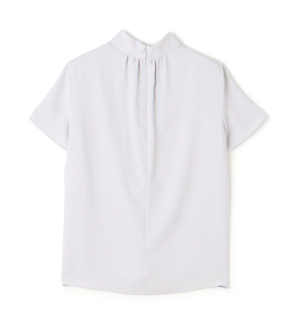BEIGE,「【L-size・人気シリーズ】EVA / ハイネックハーフスリーブブラウス」|シャツ・ブラウス|