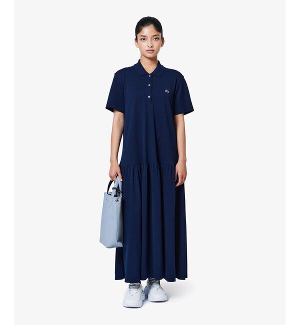 LACOSTE「ローウエストポロドレス マキシ丈ワンピース」|ワンピース|