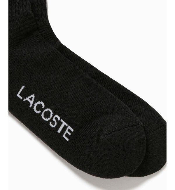 LACOSTE「ワンポイント ワニロゴパッチリブソックス 25-27cm」|ソックス|