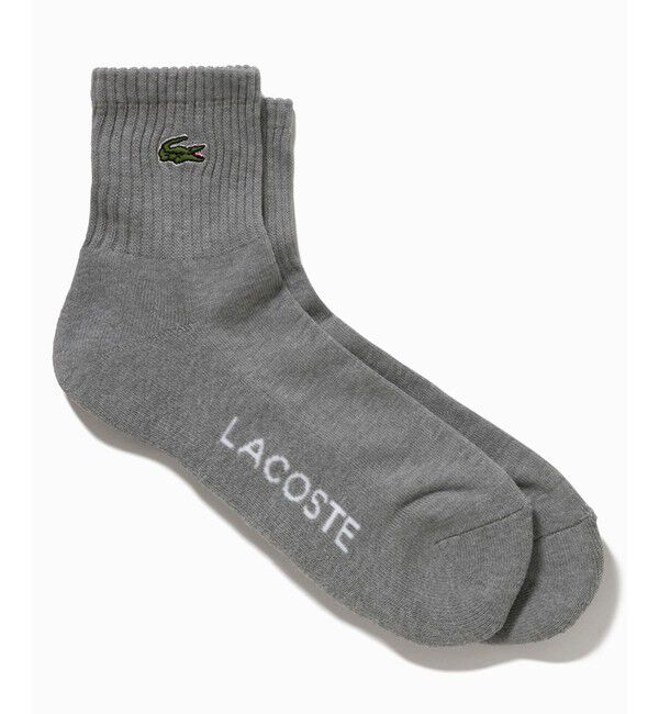 LACOSTE「ワンポイント ワニロゴパッチリブソックス 25-27cm」|ソックス|