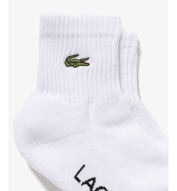 LACOSTE「ワニロゴパッチウィメンズリブソックス」|ソックス|