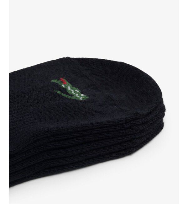 LACOSTE「ワニロゴジャカード 3足ショートソックスセット」|ソックス|