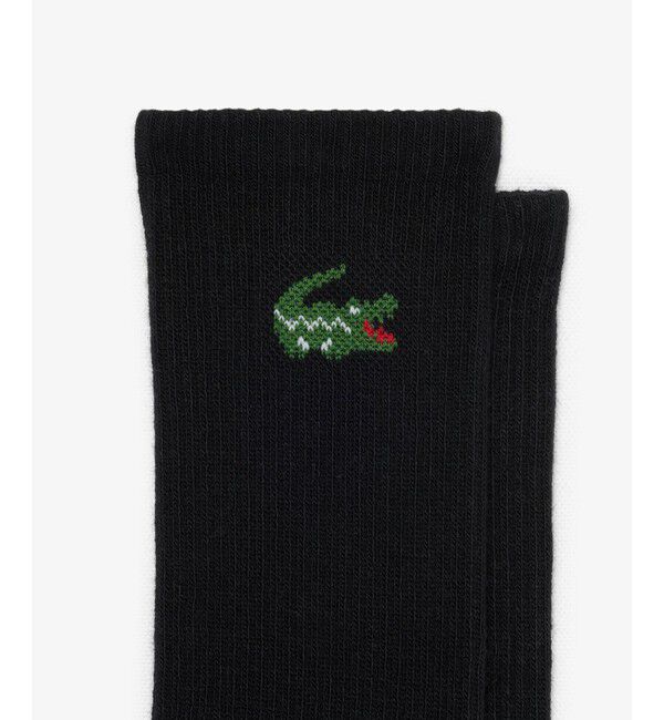 LACOSTE「ワニロゴジャカード スポーツソックス3足セット 底パイル仕立て」|ソックス|