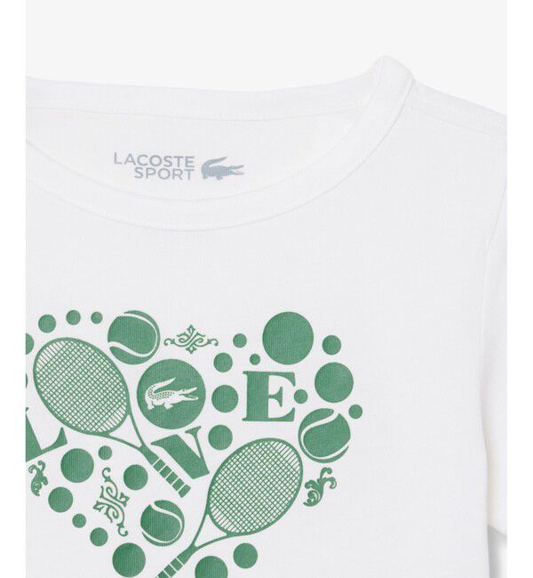 LACOSTE「【EC限定】ウルトラドライ BOYS LOVEテニスグラフィックTシャツ」|Tシャツ・カットソー|