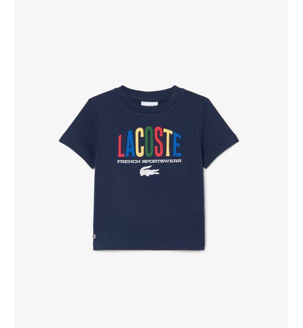 LACOSTE「【EC限定】BOYSマルチカラーブランドネームロゴTシャツ」|Tシャツ・カットソー|