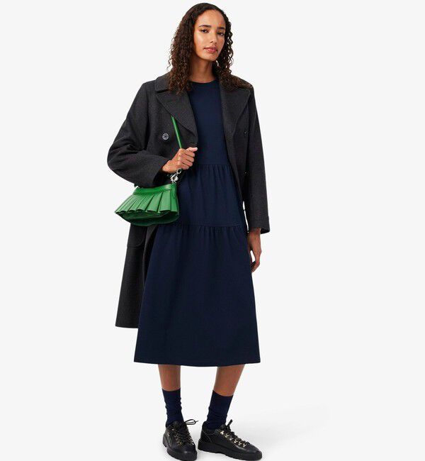 LACOSTE「ティアード鹿の子ロングドレス / ティアードワンピース」|ワンピース|