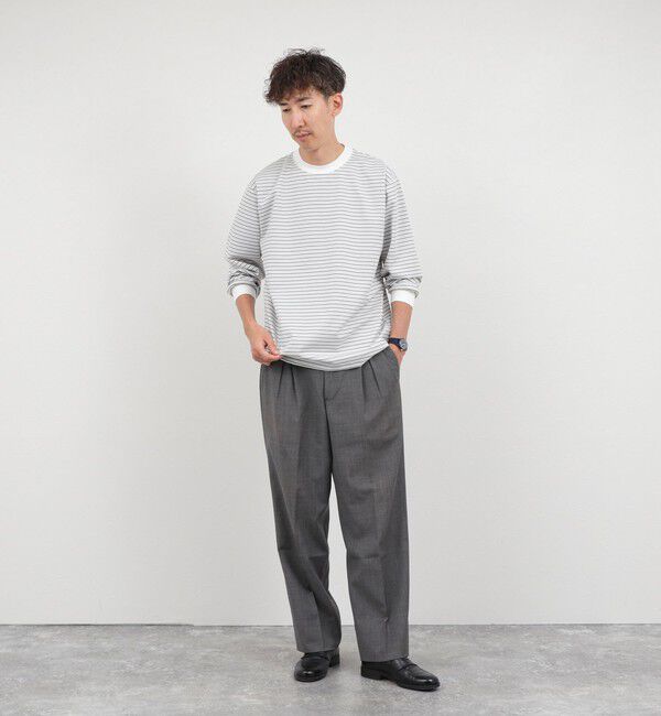 NOLLEY'S goodman「超長綿シルケットボーダーTシャツL/S 26AW」|Tシャツ・カットソー|