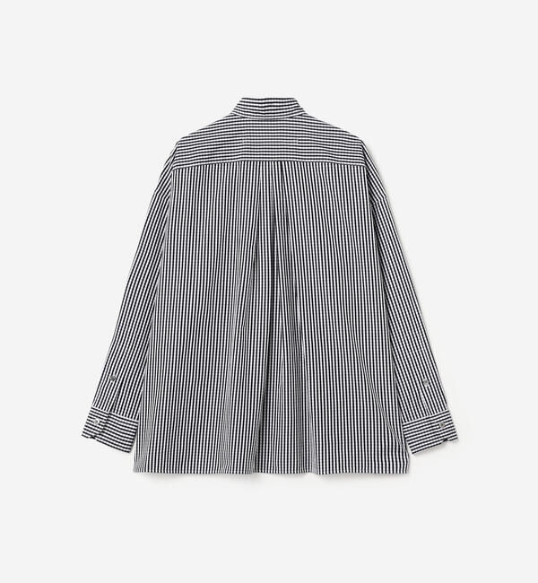  「TICCA | コットンポプリン スクエアビッグシャツ WOMEN」|シャツ・ブラウス|