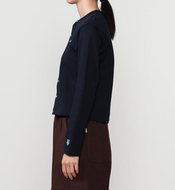 ORCIVAL「ORCIVAL | コットン裏毛 クルーネック長袖カーディガン WOMEN」|カーディガン|