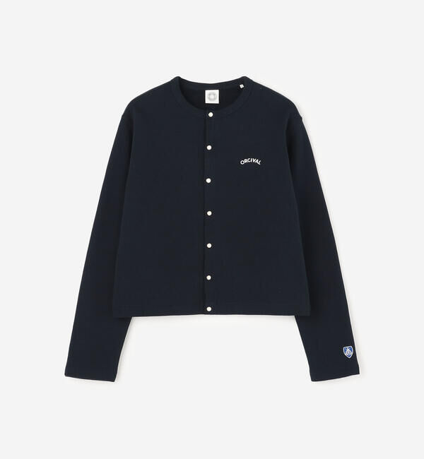 ORCIVAL「ORCIVAL | コットン裏毛 クルーネック長袖カーディガン WOMEN」|カーディガン|