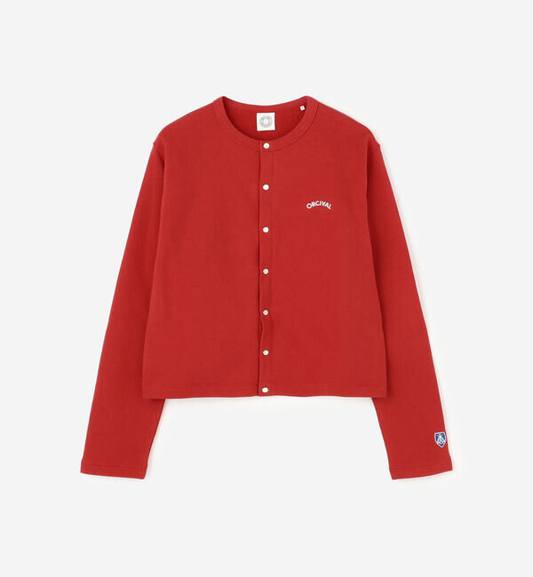 ORCIVAL「ORCIVAL | コットン裏毛 クルーネック長袖カーディガン WOMEN」|カーディガン|