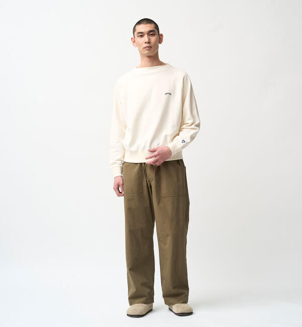 ORCIVAL「ORCIVAL | コットン裏毛 ボートネック長袖プルオーバー MEN」|スウェット・ジャージ|