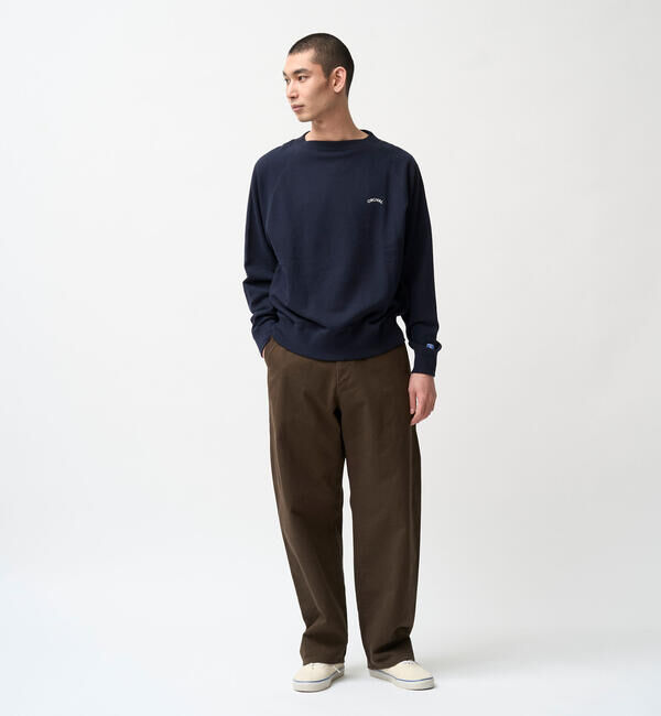 ORCIVAL「ORCIVAL | コットン裏毛 ボートネック長袖プルオーバー MEN」|スウェット・ジャージ|