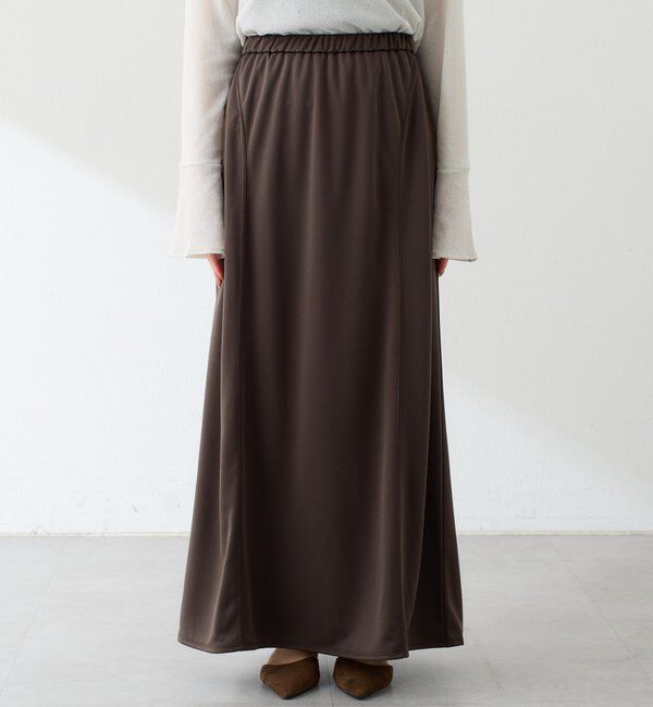 「カットサテンＡラインスカート」|スカート|