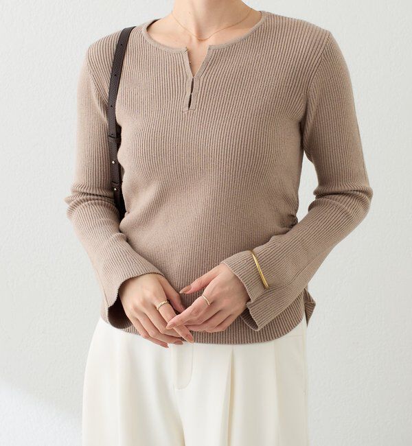  「スキッパーリブニット」|ニット・セーター|